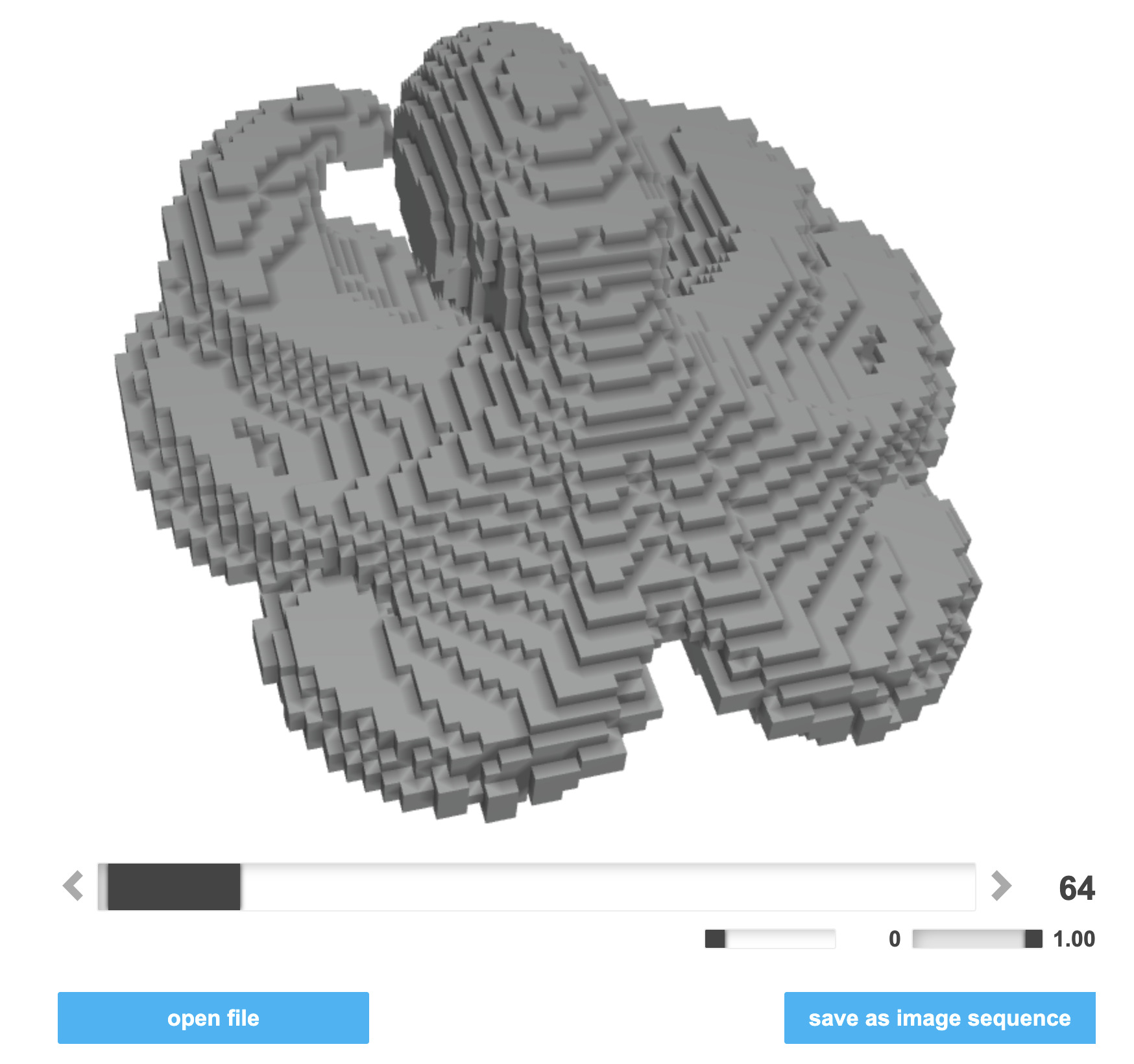 Voxelizing the octopus mesh
